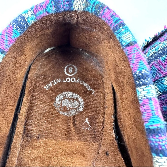 Lamo Sabrina Moccasin II Shoes 8 Tapestry Aztec Southwestern Slip On Womens New - Picture 3 of 9